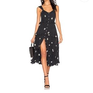 Free People Daisy Chain Cotton Midi Dress